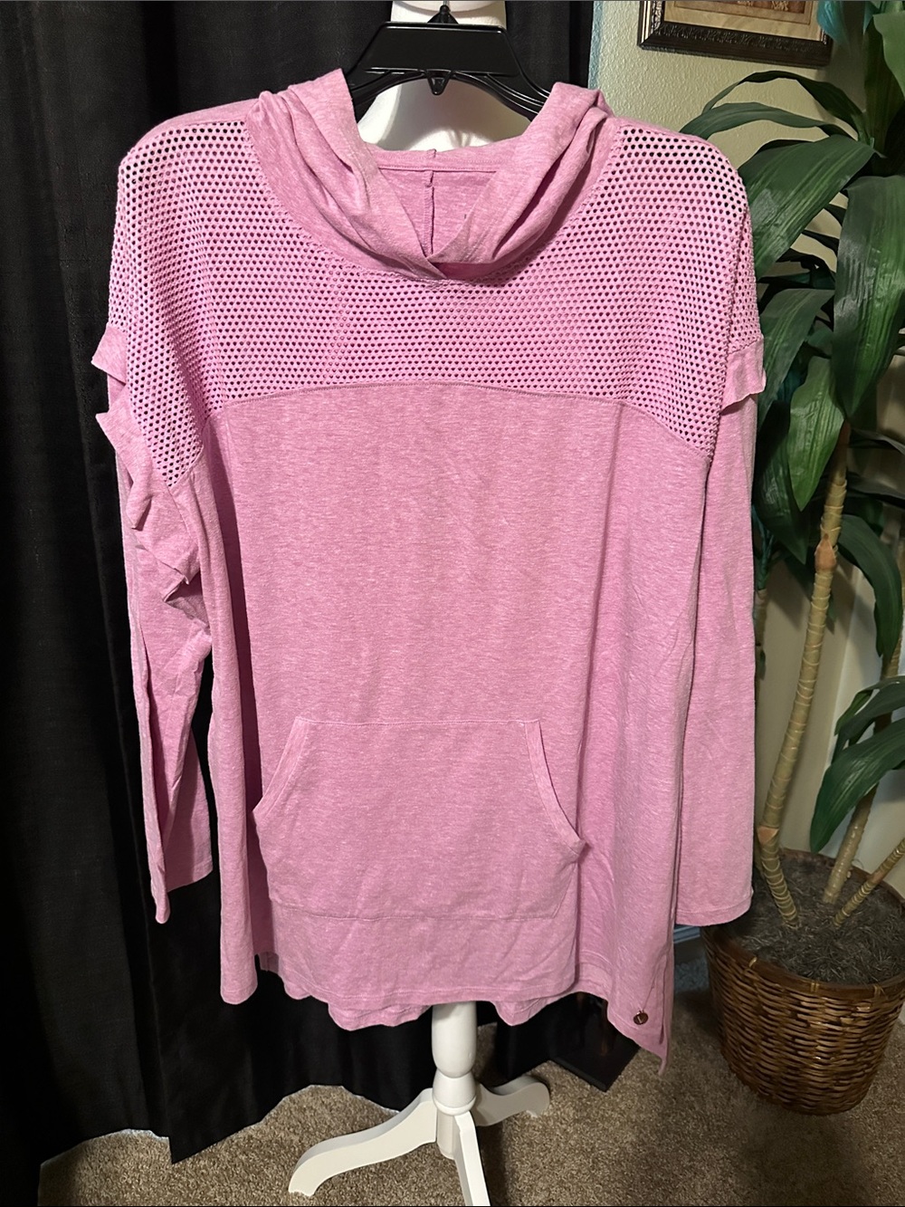 Light Pink / or violet-ish Hooded Knit Pullover